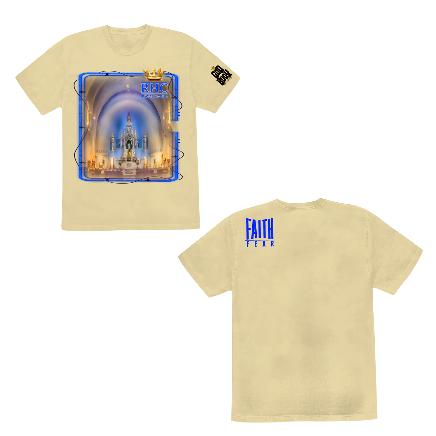 Royal Habits - Faith Over Fear Creme T-Shirt