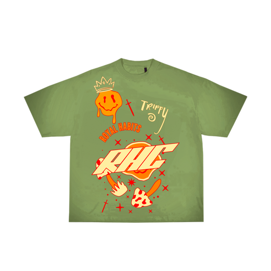 Royal Habits Trippy T-Shirt - Olive