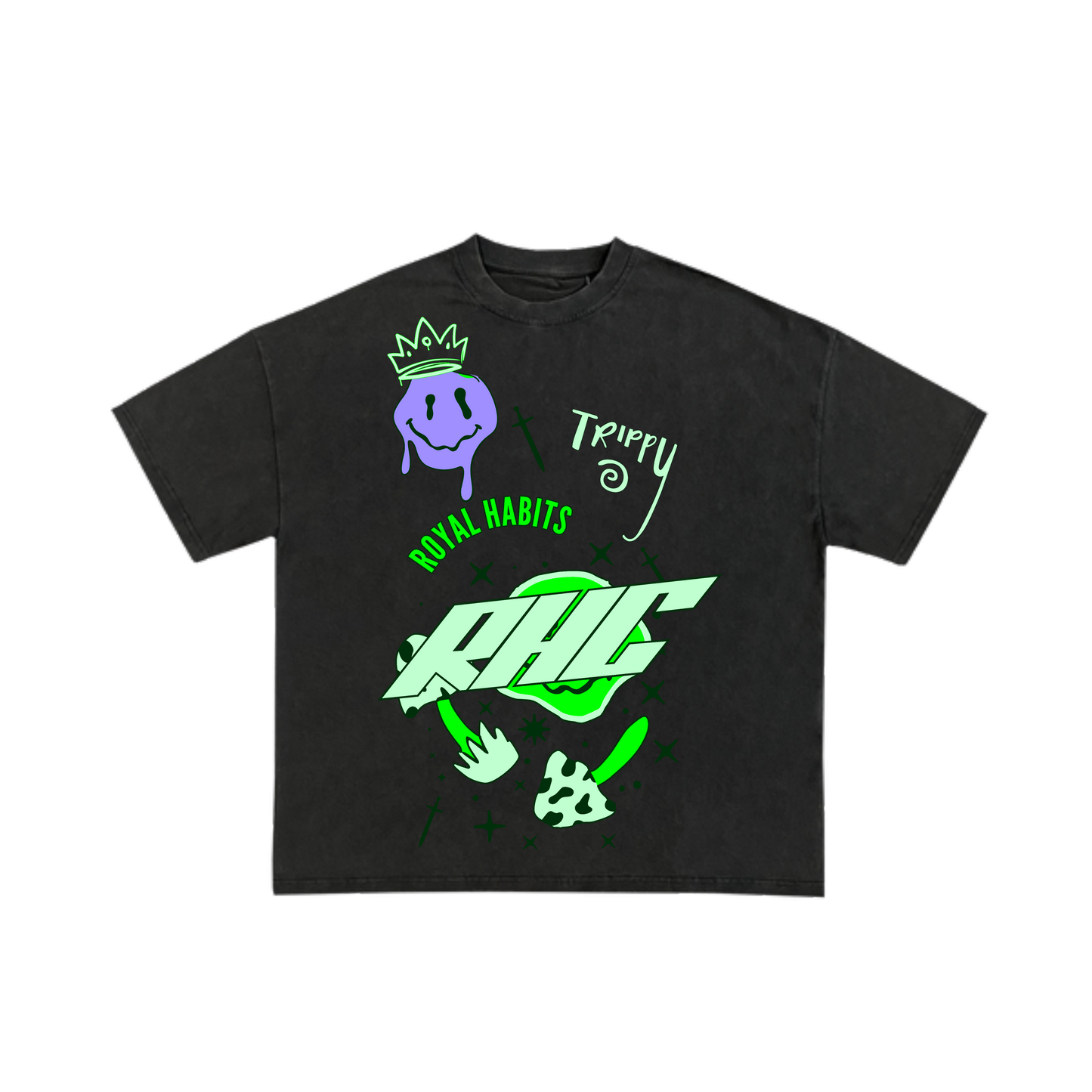 Royal Habits Trippy T-Shirt - Black