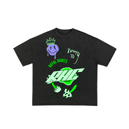 Royal Habits Trippy T-Shirt - Black